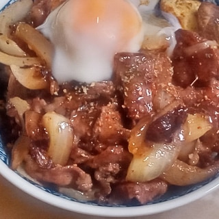 牛バラ＆玉葱スライス丼☆